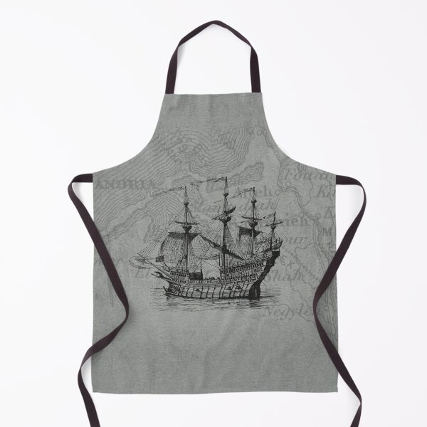 Item preview, Ship Engraving on Vintage Map designed and sold by AdinaRose.