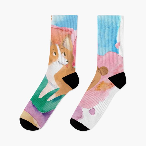 Item preview, Smile cute dog in watercolor hand drawing designed and sold by chrstdnl.