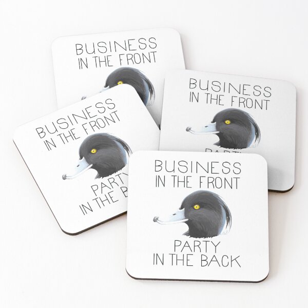 Item preview, Business in the Front, Party in the Back (Tufted Duck) designed and sold by LauraWolfArtist.