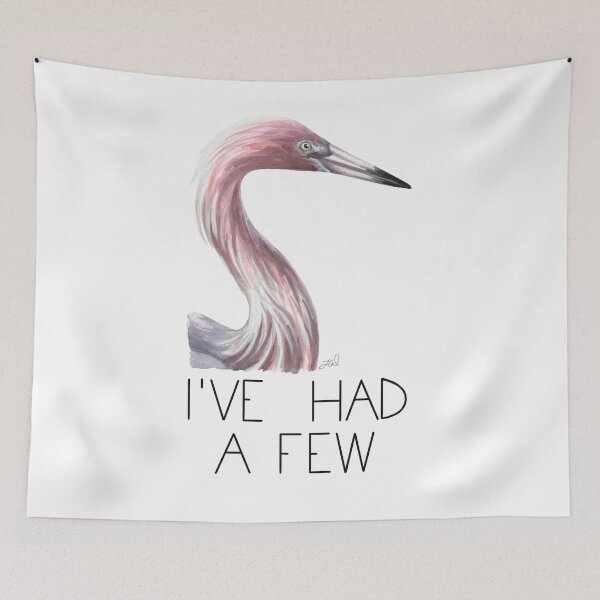 Item preview, Egrets, I've Had a Few (Reddish Egret) designed and sold by LauraWolfArtist.