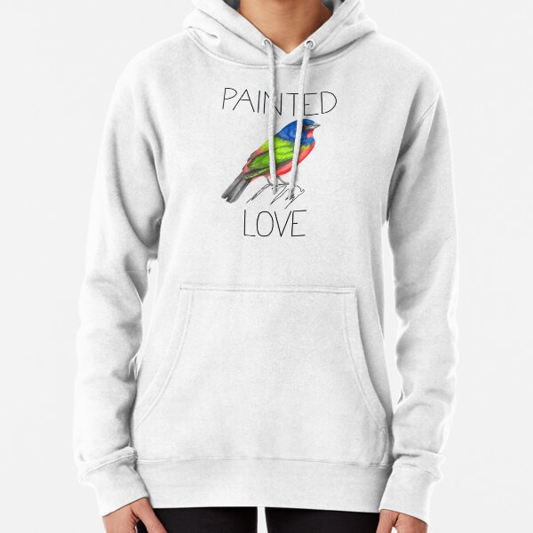Painted Love (Painted Bunting) Pullover Hoodie