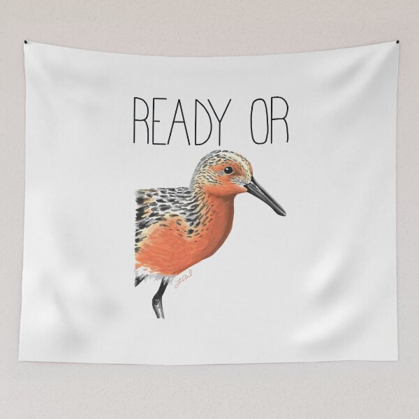 Item preview, Ready or Knot (Red Knot) designed and sold by LauraWolfArtist.