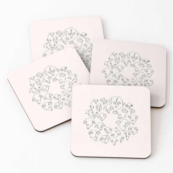Item preview, Minimalist Assorted Faces designed and sold by minterial.