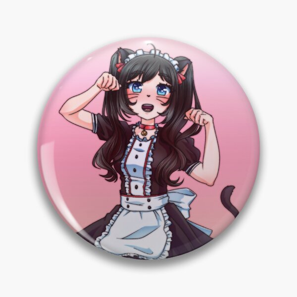 Item preview, Cute Anime Cat Girl Maid designed and sold by vanillaroseart.