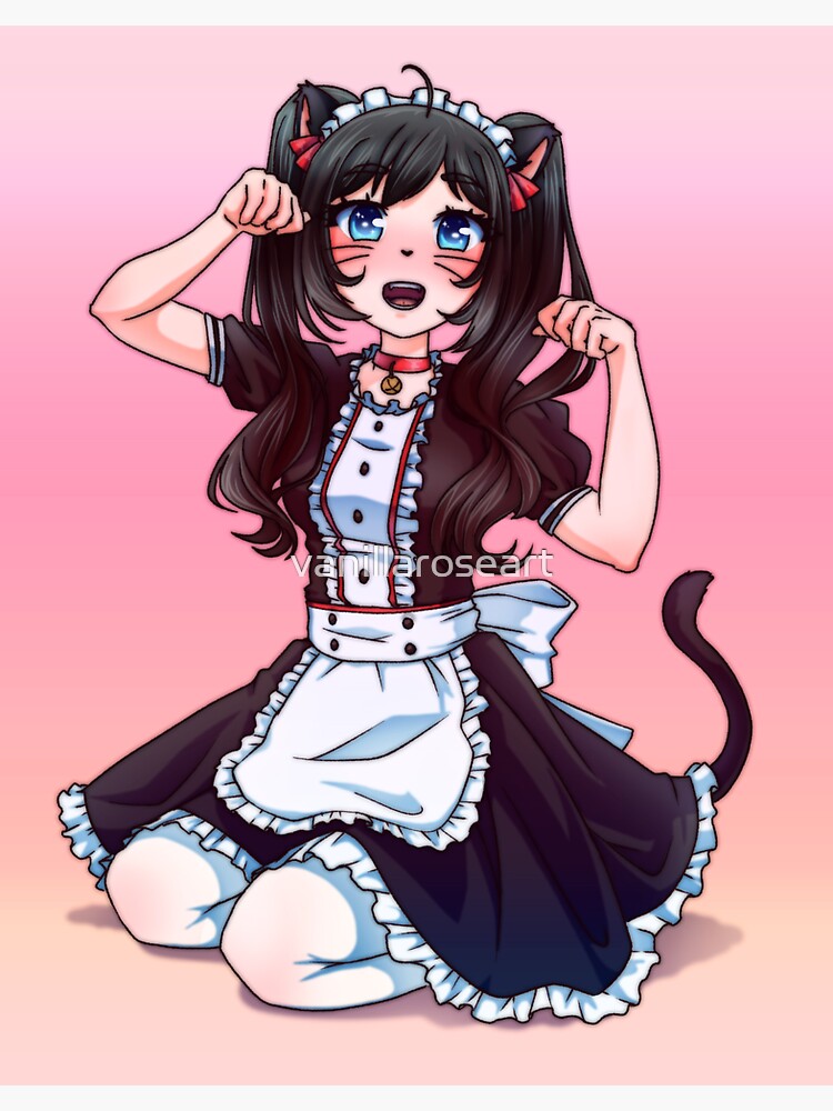 Cute Anime Cat Girl Maid