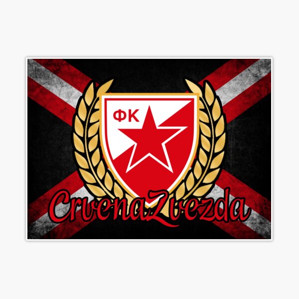 (4 Pack) Red Star Belgrade Serbia Vinyl Sticker Decal Soccer Crvena Zvezda