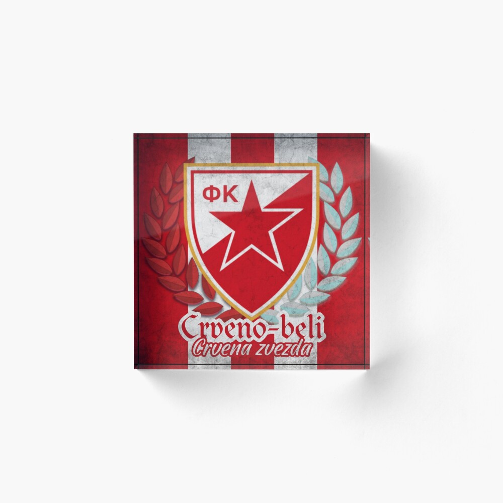 4 Pack) Red Star Belgrade Serbia Vinyl Sticker Decal Soccer Crvena