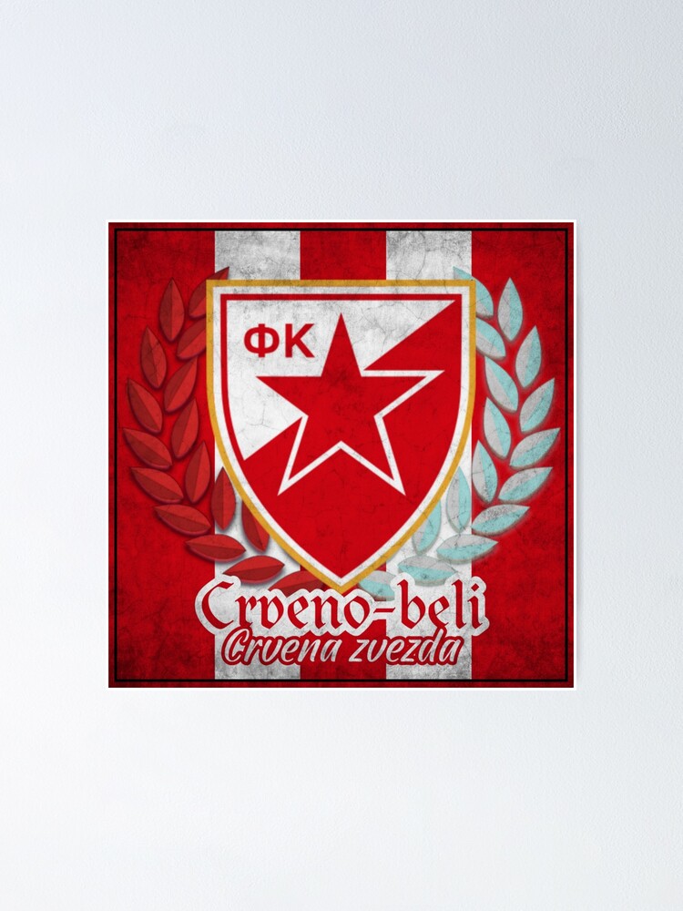 4 Pack) Red Star Belgrade Serbia Vinyl Sticker Decal Soccer Crvena