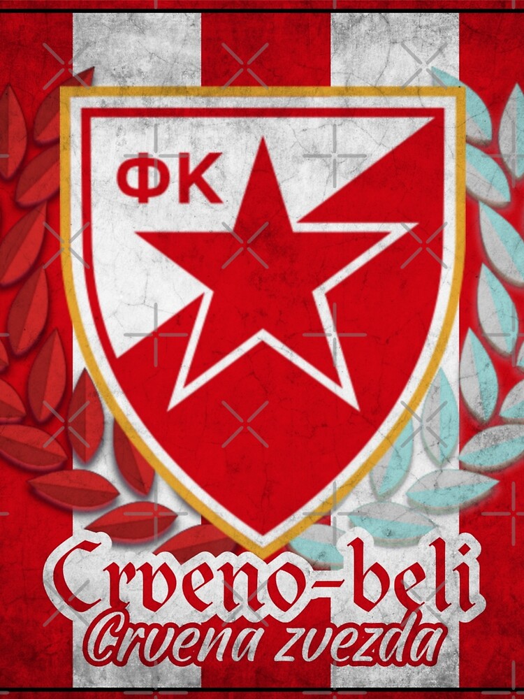 (4 Pack) Red Star Belgrade Serbia Vinyl Sticker Decal Soccer Crvena Zvezda