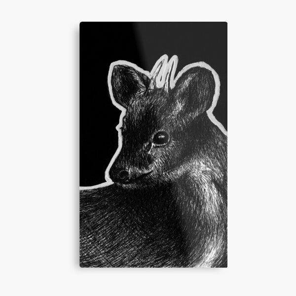 Southern Pudu (Pudu puda) Metal Print