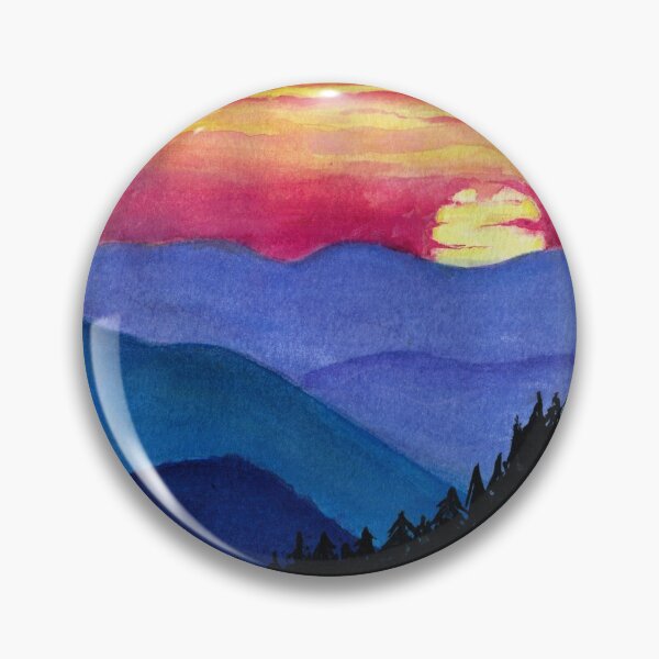 Item preview, Amanecer sobre las montañas (efecto de papel de acuarela) designed and sold by OBRart.