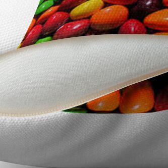 skittles plush pillow