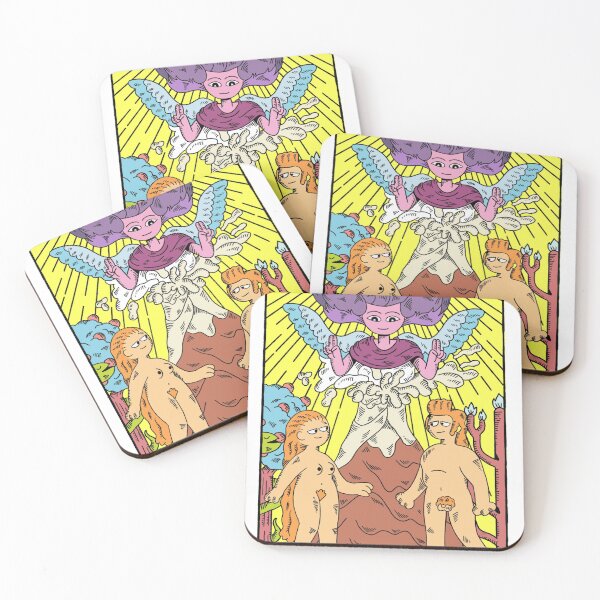 Item preview, The Midnight Gospel Tarot Card - THE LOVERS designed and sold by RustomPujado.