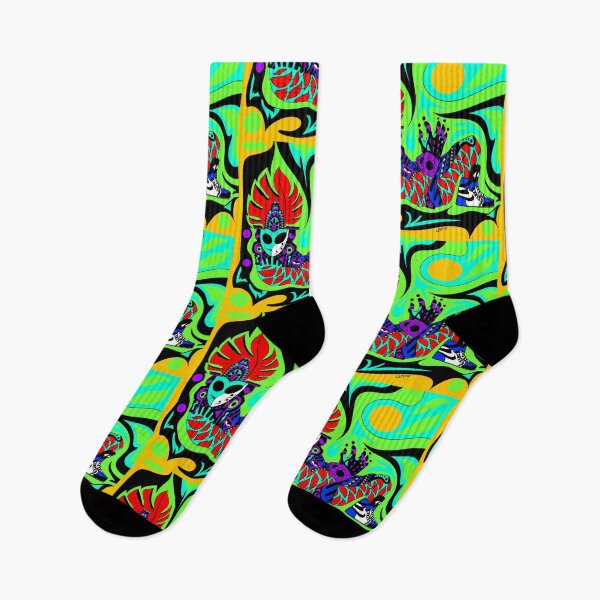 Item preview, ufo extraterrestrial chac mool mayan pattern in air shoes ecopop designed and sold by jorgelebeau.