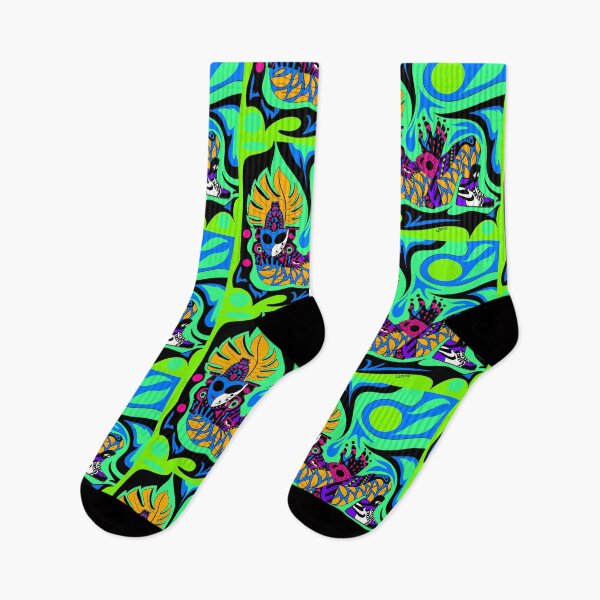 Item preview, alien extraterrestrial chac mool maya pattern in boho chic air shoes ecopop designed and sold by jorgelebeau.