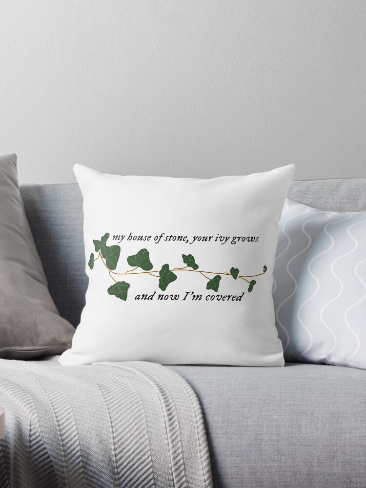 Ivy Lyrics Taylor Swift Throw Pillow for Sale by handmadebykim