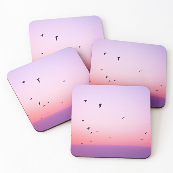 Item preview, Pink Purple and Blue Summer Sunset Birds View designed and sold by CheraeLynn.