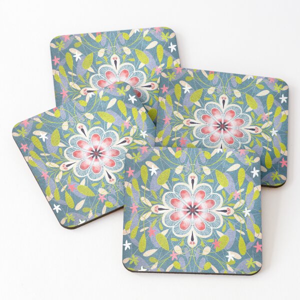 Item preview, Pink Flower and Leaves designed and sold by HeyMim.