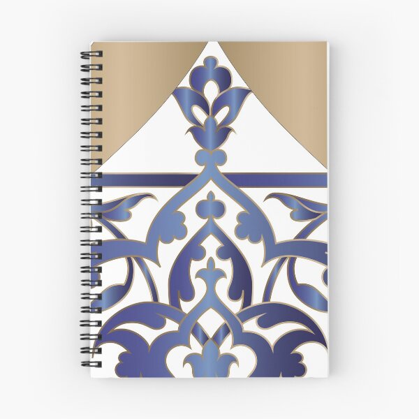 Item preview, Islamic Pattern in blue and gold designed and sold by Adorned Calligraphy.