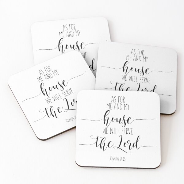 Item preview, As For Me And My House We Will Serve The Lord, Joshua 24:15. Bible Verse, Christian Gift designed and sold by aenaonartwork.