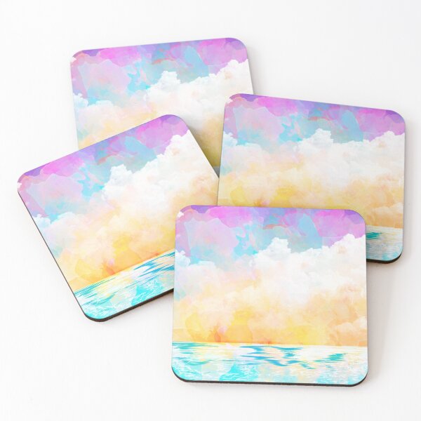 Item preview, Watercolor beach summer background designed and sold by della95.