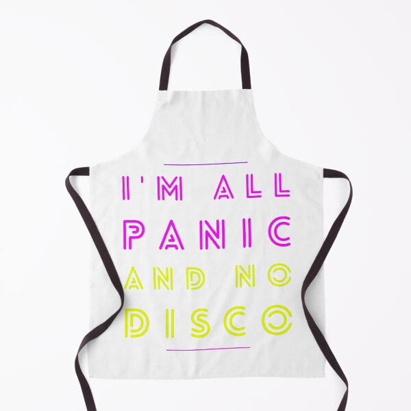 Item preview, I´m all panic and no disco - Funny shirt logo - meme designed and sold by HeckYeaDesigns.