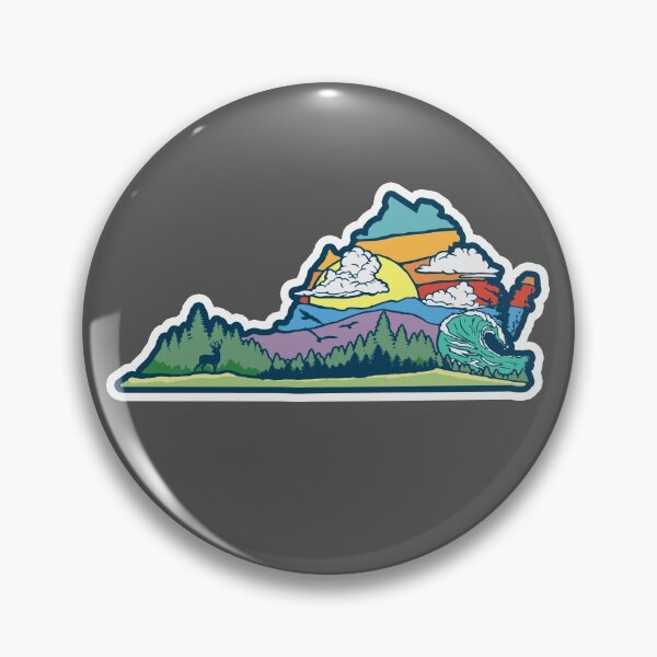 Item preview, Commonwealth of Virginia Outdoor Nature Mountains Design designed and sold by giantstepdesign.