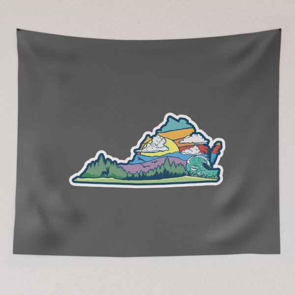 Item preview, Commonwealth of Virginia Outdoor Nature Mountains Design designed and sold by giantstepdesign.