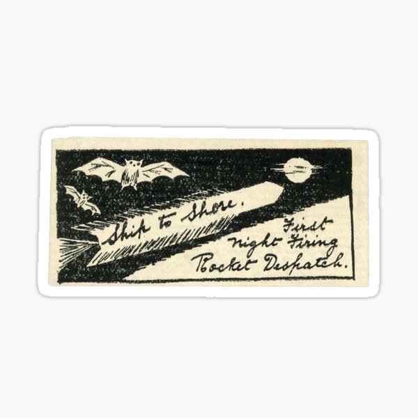 Vintage label - rocket mail from the 30s. India Rocket mail Sticker