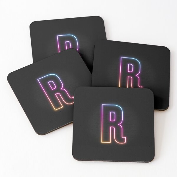 Item preview, Letter R - Neon Outrun Retrowave Monogram Art designed and sold by dylanxh.