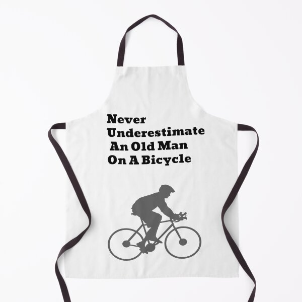 Item preview, White Never Underestimate An Old Man On A Bicycle designed and sold by DamaliePierre.