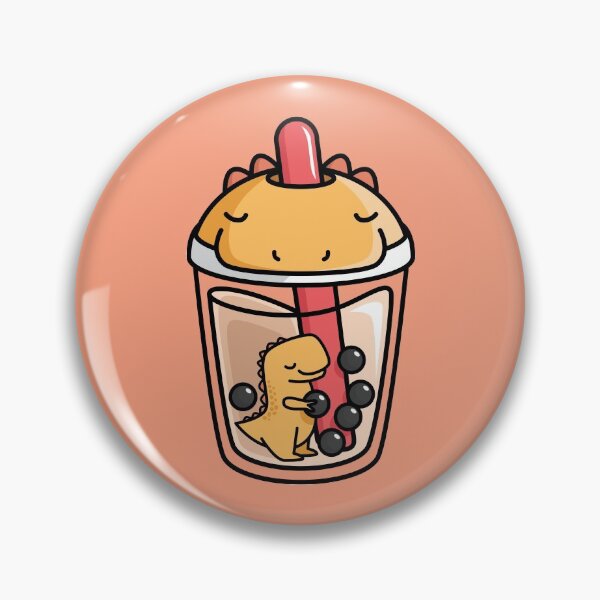 Item preview, Bubble Tea with Cute Kawaii T-Rex Inside designed and sold by BobaTeaMe.