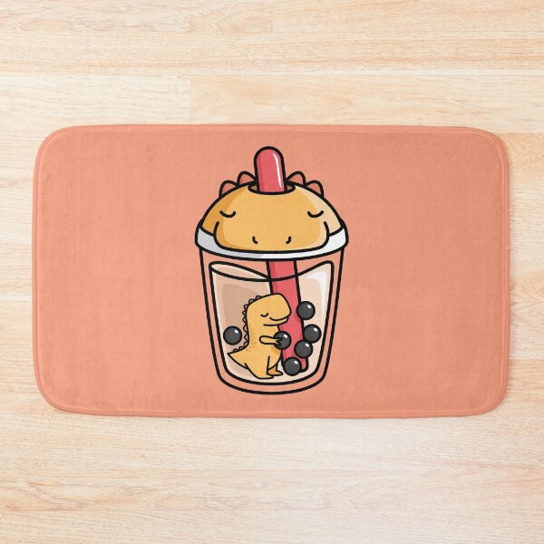 Item preview, Bubble Tea with Cute Kawaii T-Rex Inside designed and sold by BobaTeaMe.