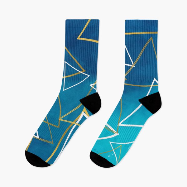 Item preview, Beautiful Bright Triangular Design with Blues Background designed and sold by shopsimply.