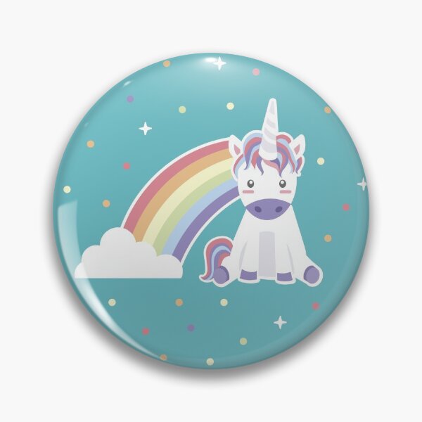 Item preview, Kawaii Unicorn Illustration designed and sold by latheandquill.
