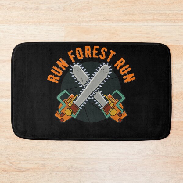 Item preview, Run Forest Run Lumberjack Chainsaw Joke designed and sold by Mytoonsquad.