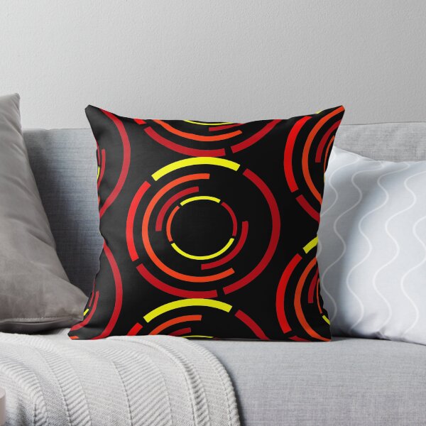 Circles Warm Throw Pillow