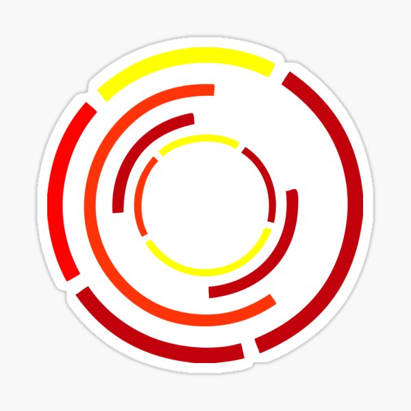 Circles Warm Sticker