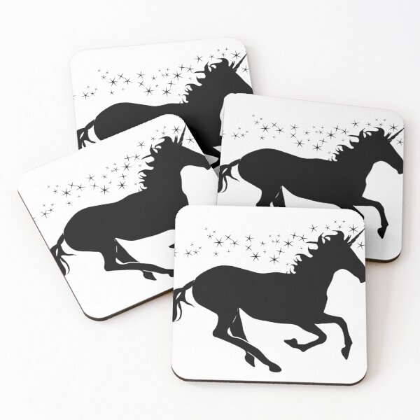 Item preview, Unicorn Flight blk designed and sold by TwistedHareCo.