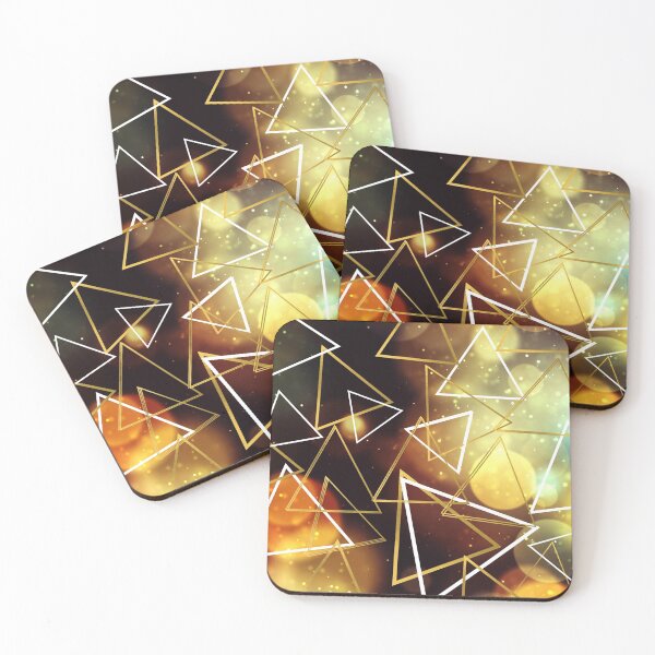 Item preview, Beautiful Bright Triangular Design with Lights Background designed and sold by shopsimply.