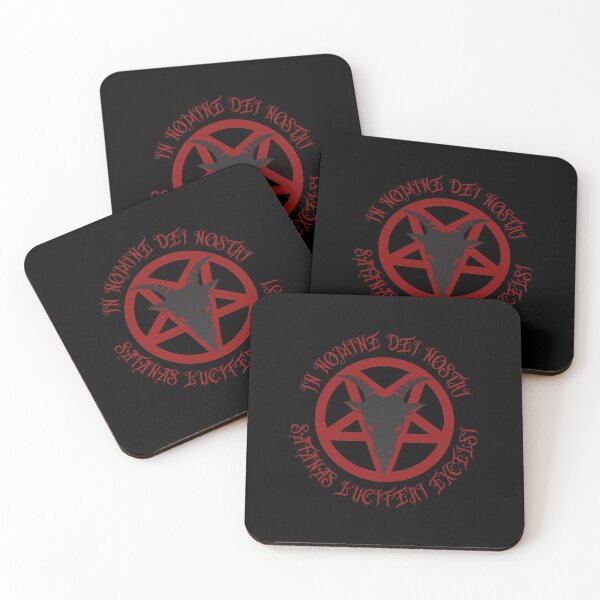 Item preview, In Nomine Dei Nostri | Dark Red Pentagram | Satanic designed and sold by Godstomper.