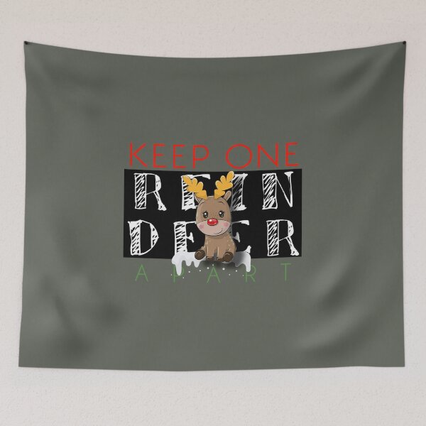 Item preview, Christmas keep one distance apart designed and sold by ExocetMerch.