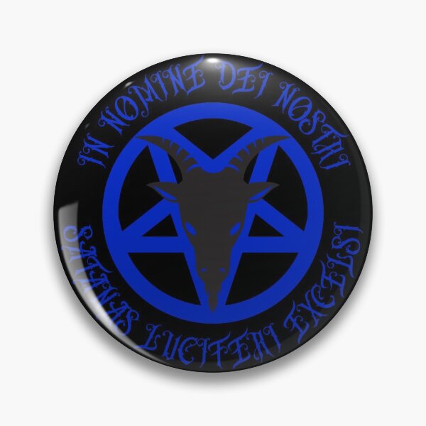 Item preview, In Nomine Dei Nostri | Dark Blue Pentagram | Satanic designed and sold by Godstomper.