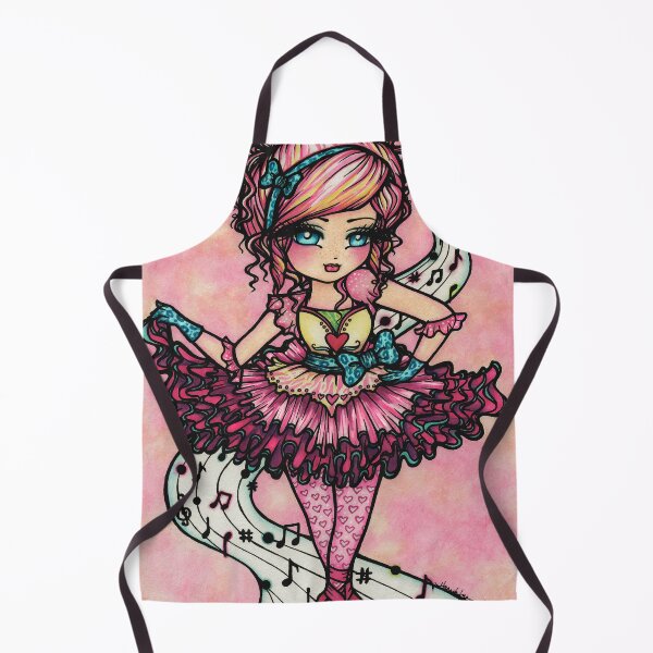 Item preview, Ballerina Cutie Musical in Pink Fantasy Art designed and sold by hannahlynnart.