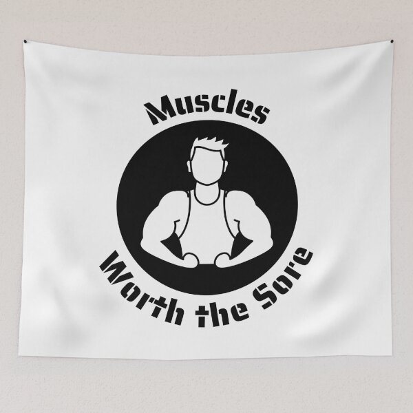 Item preview, Muscles - Worth the Sore designed and sold by CreativTEES !.