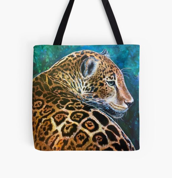 "Glowing in the forest" Bolsa estampada de tela