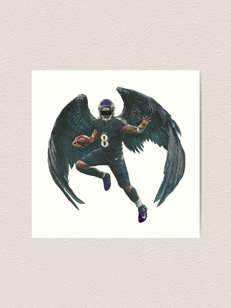 Lamar Jackson Jersey Sticker for Sale by cbaunoch