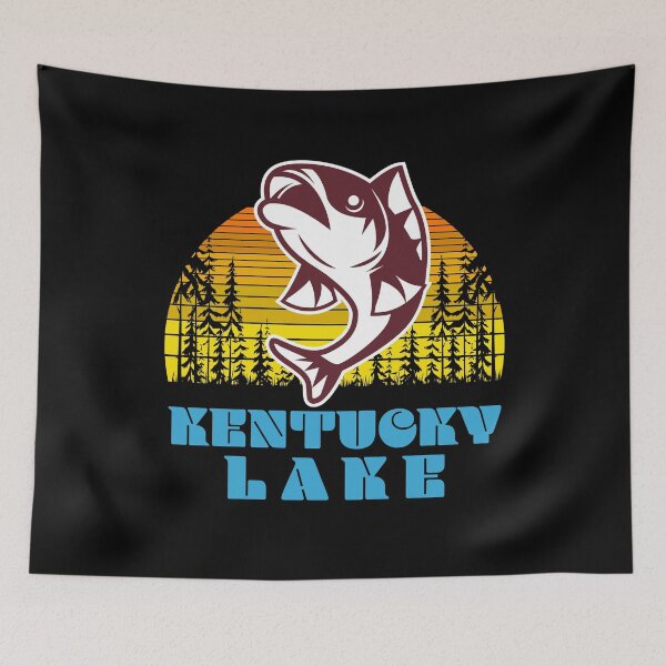 Item preview, Vintage Retro Kentucky Lake Fishing Graphic designed and sold by wdyoungblood.