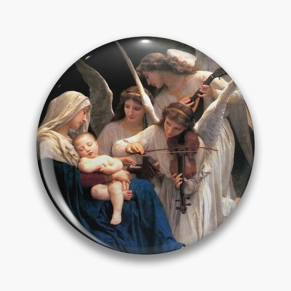 Item preview, Our Lady Song of Angels Virgin Mary and Infant Jesus Music Catholic Saint  designed and sold by hispanicworld.