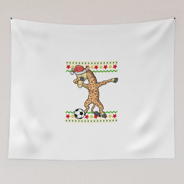 Item preview, Soccer Dabbing Giraffe Ugly Christmas designed and sold by Kandurip5419.